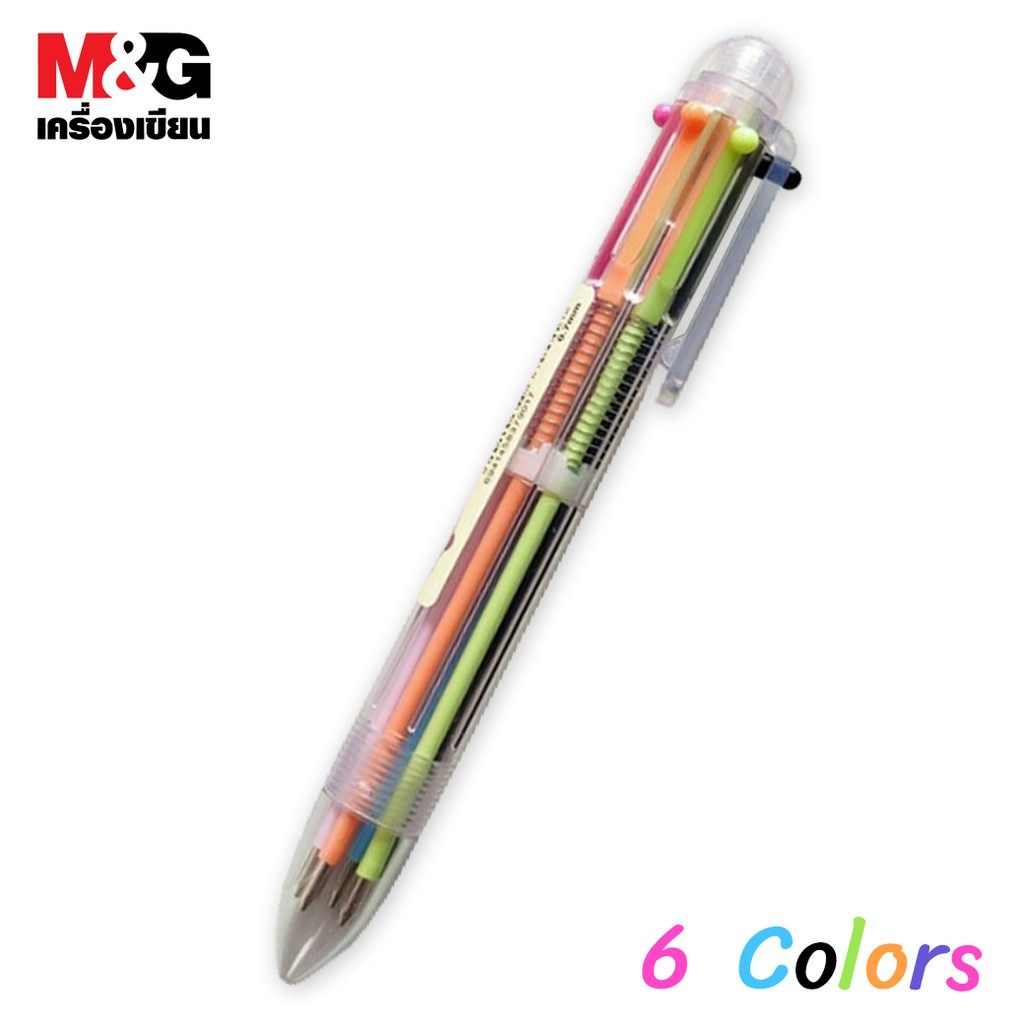 Bút bi 6 màu M&G ABPV6101 ngòi 0.7